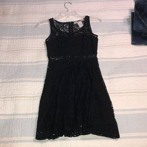 Black lace dress
